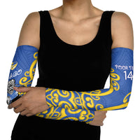 Otago Custom Rugby New Zealand Arm Sleeves Aotearoa Maori Pukana Tiki Mascot