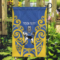 Otago Custom Rugby New Zealand Garden Flag Aotearoa Maori Pukana Tiki Mascot