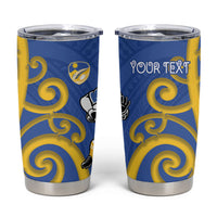 Otago Custom Rugby New Zealand Tumbler Cup Aotearoa Maori Pukana Tiki Mascot