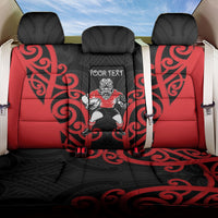 Counties Manukau Custom Rugby New Zealand Back Car Seat Cover Aotearoa Maori Pukana Tiki Mascot