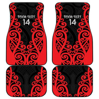Counties Manukau Custom Rugby New Zealand Car Mats Aotearoa Maori Pukana Tiki Mascot