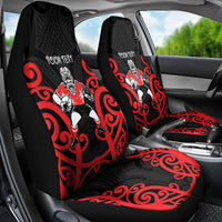 Counties Manukau Custom Rugby New Zealand Car Seat Cover Aotearoa Maori Pukana Tiki Mascot