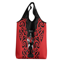 Counties Manukau Custom Rugby New Zealand Grocery Bag Aotearoa Maori Pukana Tiki Mascot