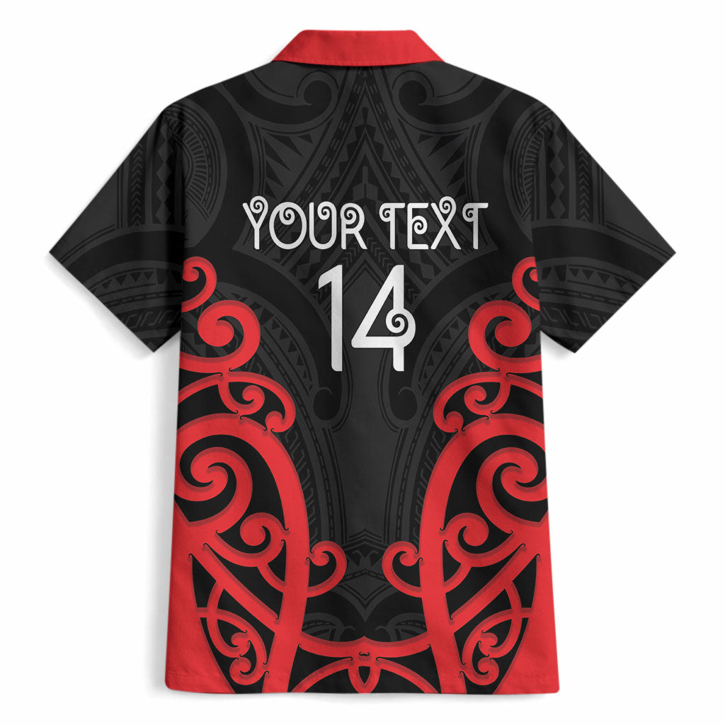 Counties Manukau Custom Rugby New Zealand Hawaiian Shirt Aotearoa Maori Pukana Tiki Mascot