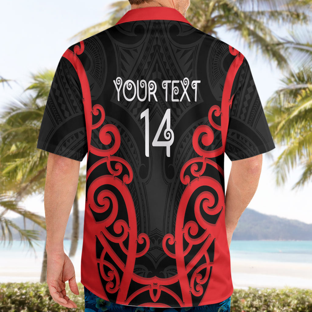 Counties Manukau Custom Rugby New Zealand Hawaiian Shirt Aotearoa Maori Pukana Tiki Mascot