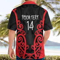 Counties Manukau Custom Rugby New Zealand Hawaiian Shirt Aotearoa Maori Pukana Tiki Mascot
