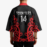 Counties Manukau Custom Rugby New Zealand Kimono Aotearoa Maori Pukana Tiki Mascot