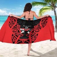 Counties Manukau Custom Rugby New Zealand Sarong Aotearoa Maori Pukana Tiki Mascot