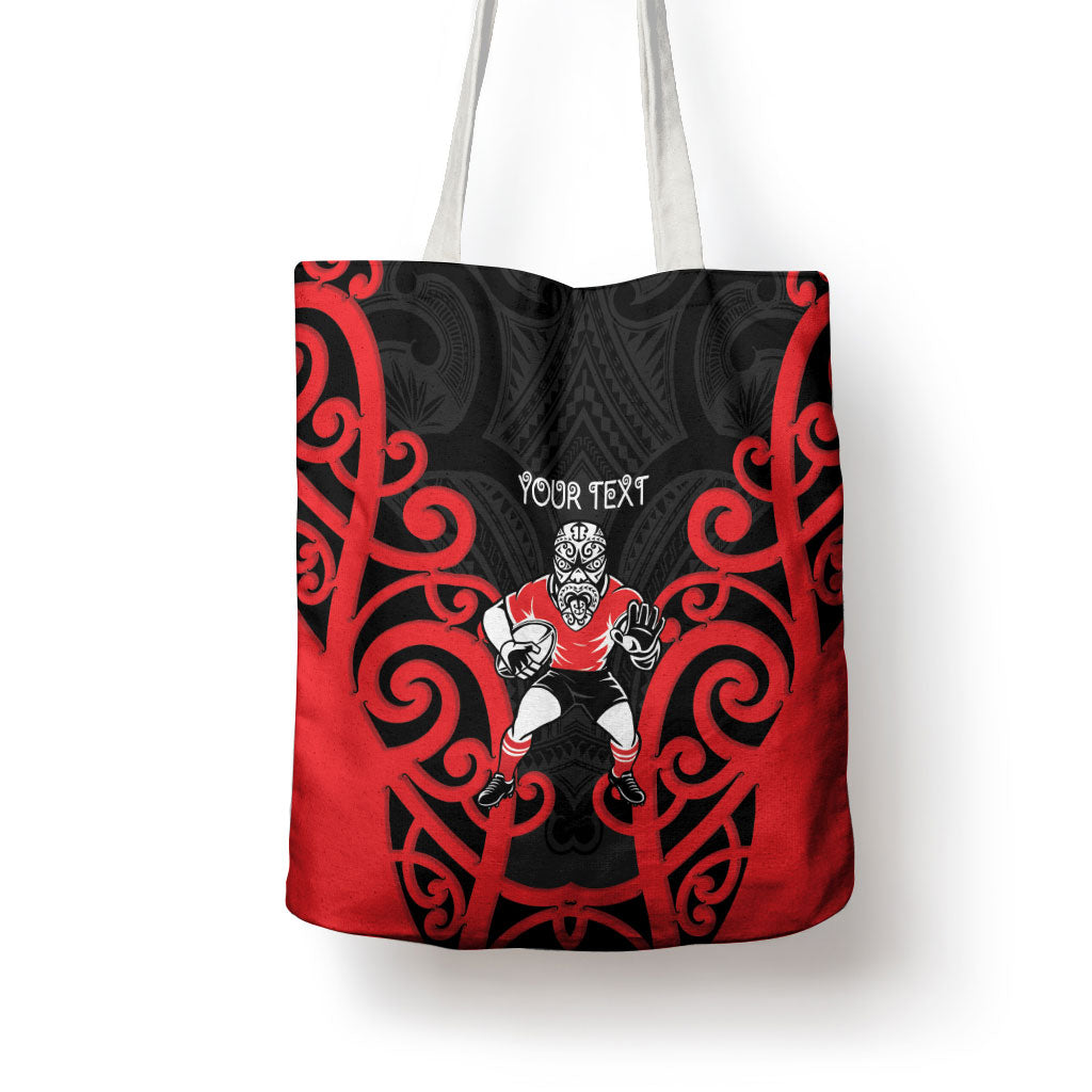 Counties Manukau Custom Rugby New Zealand Tote Bag Aotearoa Maori Pukana Tiki Mascot