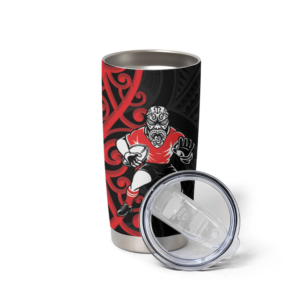 Counties Manukau Custom Rugby New Zealand Tumbler Cup Aotearoa Maori Pukana Tiki Mascot