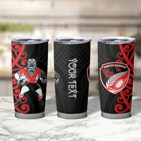 Counties Manukau Custom Rugby New Zealand Tumbler Cup Aotearoa Maori Pukana Tiki Mascot