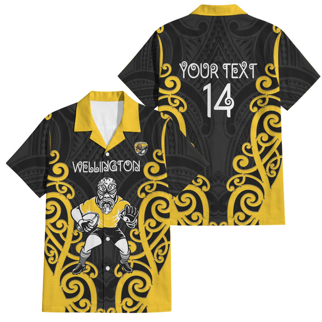 Wellington Custom Rugby New Zealand Family Matching Tank Maxi Dress and Hawaiian Shirt Aotearoa Maori Pukana Tiki Mascot