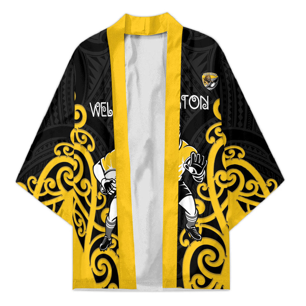 Wellington Custom Rugby New Zealand Kimono Aotearoa Maori Pukana Tiki Mascot