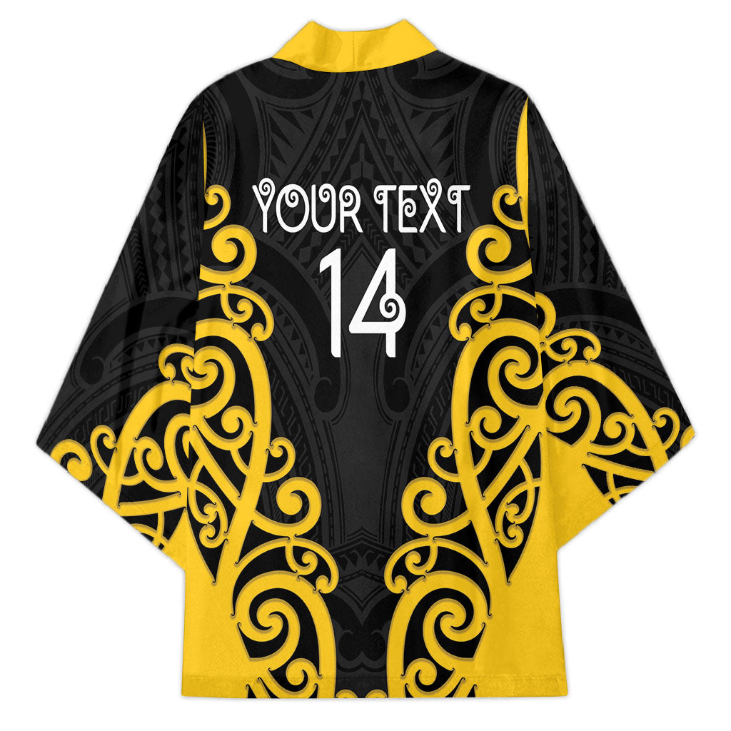 Wellington Custom Rugby New Zealand Kimono Aotearoa Maori Pukana Tiki Mascot