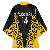 Wellington Custom Rugby New Zealand Kimono Aotearoa Maori Pukana Tiki Mascot