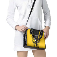 Wellington Custom Rugby New Zealand Shoulder Handbag Aotearoa Maori Pukana Tiki Mascot