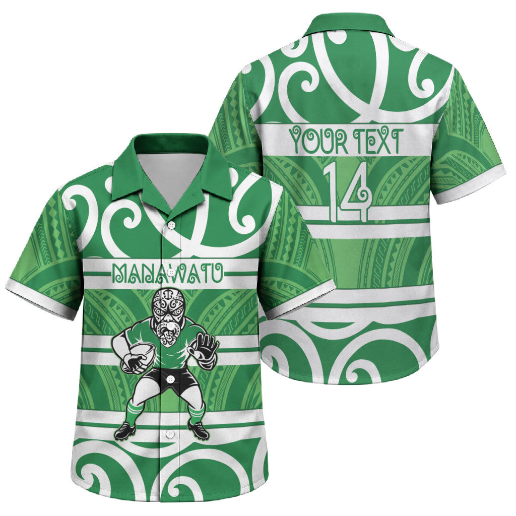 Manawatu Custom Rugby New Zealand Family Matching Tank Maxi Dress and Hawaiian Shirt Aotearoa Maori Pukana Tiki Mascot