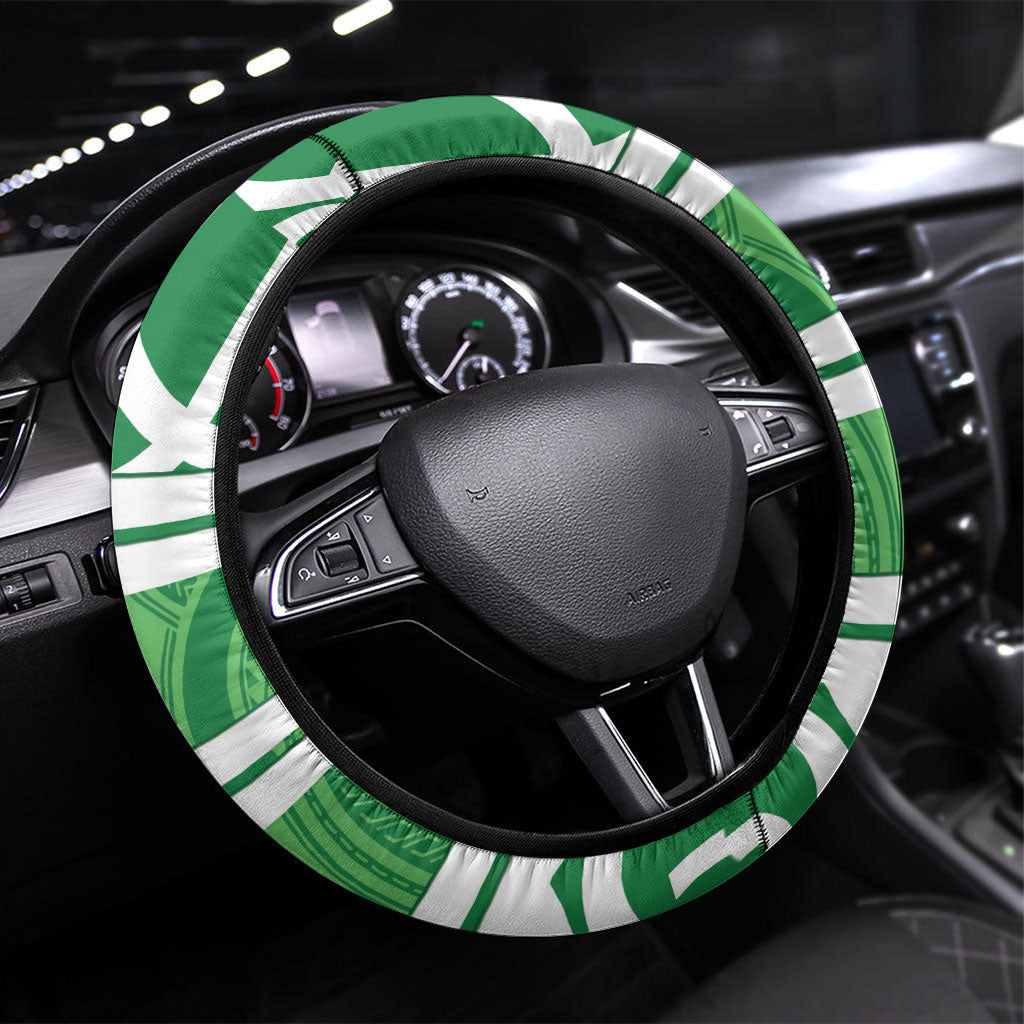 Manawatu Rugby New Zealand Steering Wheel Cover Aotearoa Maori Pukana Tiki Mascot