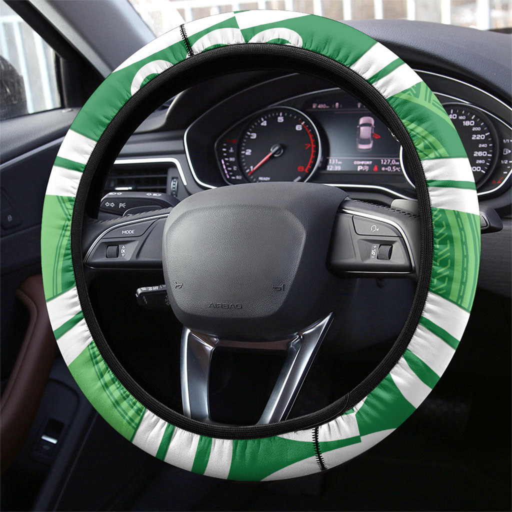 Manawatu Rugby New Zealand Steering Wheel Cover Aotearoa Maori Pukana Tiki Mascot