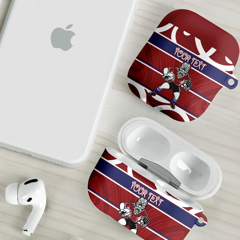 Southland Custom Rugby New Zealand AirPods Case Aotearoa Maori Pukana Tiki Mascot