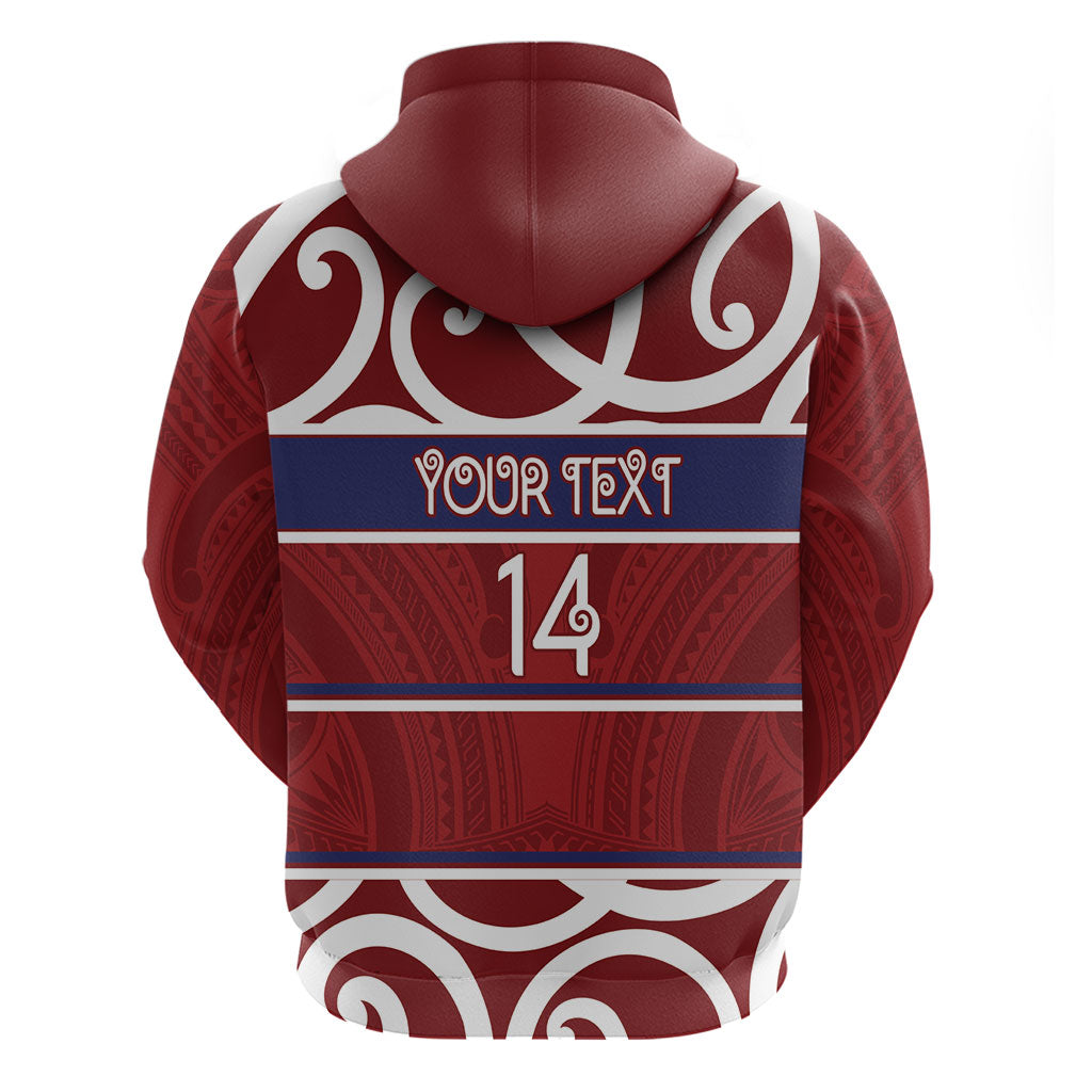 Southland Custom Rugby New Zealand Hoodie Aotearoa Maori Pukana Tiki Mascot