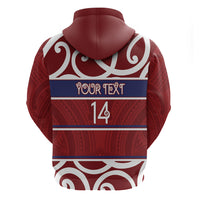 Southland Custom Rugby New Zealand Hoodie Aotearoa Maori Pukana Tiki Mascot