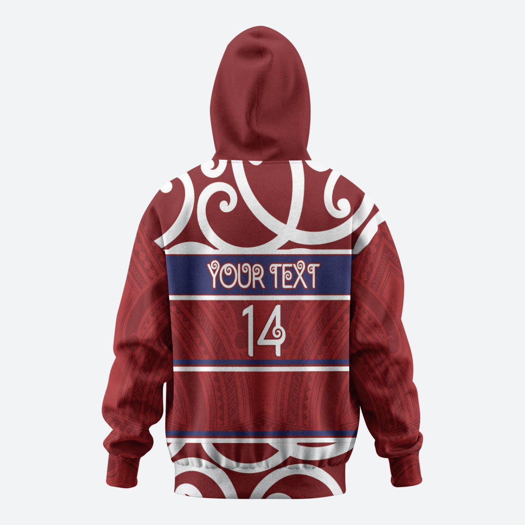 Southland Custom Rugby New Zealand Hoodie Aotearoa Maori Pukana Tiki Mascot