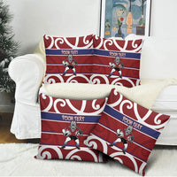 Southland Custom Rugby New Zealand Pillow Cover Aotearoa Maori Pukana Tiki Mascot