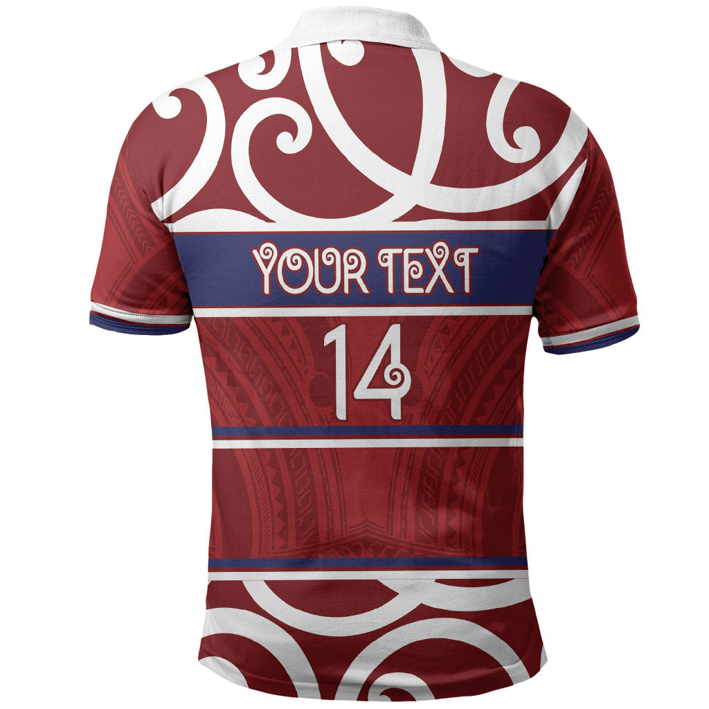 Southland Custom Rugby New Zealand Polo Shirt Aotearoa Maori Pukana Tiki Mascot