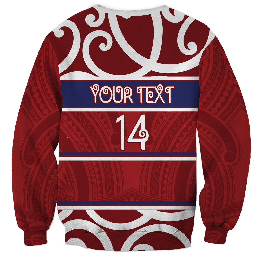 Southland Custom Rugby New Zealand Sweatshirt Aotearoa Maori Pukana Tiki Mascot