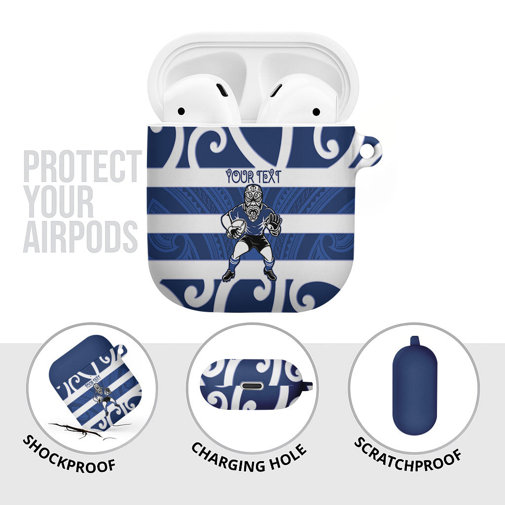 Auckland Custom Rugby New Zealand AirPods Case Aotearoa Maori Pukana Tiki Mascot