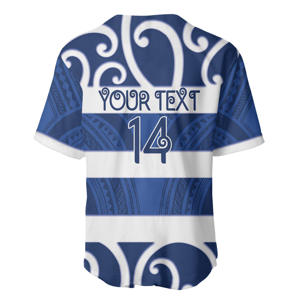 Auckland Custom Rugby New Zealand Baseball Jersey Aotearoa Maori Pukana Tiki Mascot