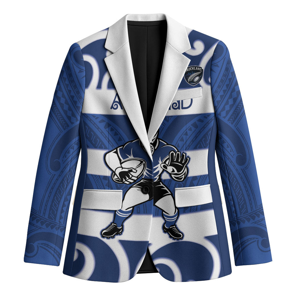 Auckland Custom Rugby New Zealand Blazer Aotearoa Maori Pukana Tiki Mascot