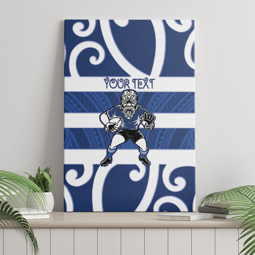 Auckland Custom Rugby New Zealand Canvas Wall Art Aotearoa Maori Pukana Tiki Mascot