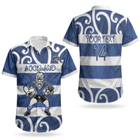 Auckland Custom Rugby New Zealand Couples Matching Mermaid Dress and Hawaiian Shirt Aotearoa Maori Pukana Tiki Mascot