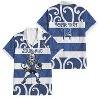 Auckland Custom Rugby New Zealand Family Matching Off The Shoulder Long Sleeve Dress and Hawaiian Shirt Aotearoa Maori Pukana Tiki Mascot