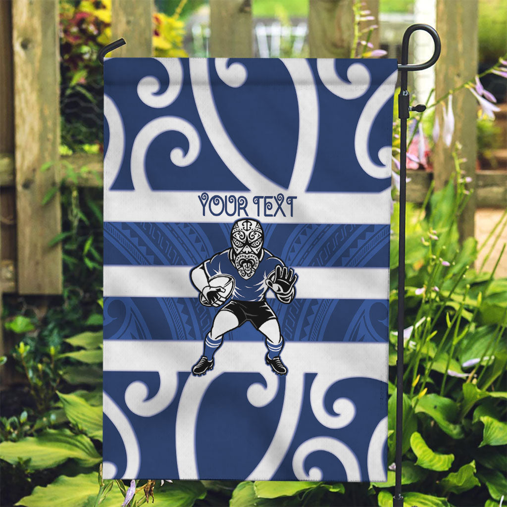 Auckland Custom Rugby New Zealand Garden Flag Aotearoa Maori Pukana Tiki Mascot