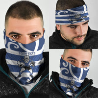 Auckland Custom Rugby New Zealand Neck Gaiter Aotearoa Maori Pukana Tiki Mascot