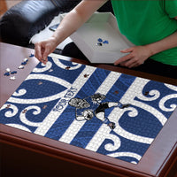 Auckland Custom Rugby New Zealand Puzzle Aotearoa Maori Pukana Tiki Mascot