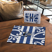 Auckland Custom Rugby New Zealand Puzzle Aotearoa Maori Pukana Tiki Mascot