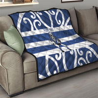 Auckland Custom Rugby New Zealand Quilt Aotearoa Maori Pukana Tiki Mascot