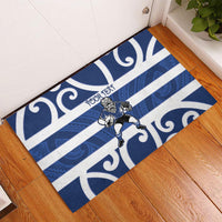 Auckland Custom Rugby New Zealand Rubber Doormat Aotearoa Maori Pukana Tiki Mascot