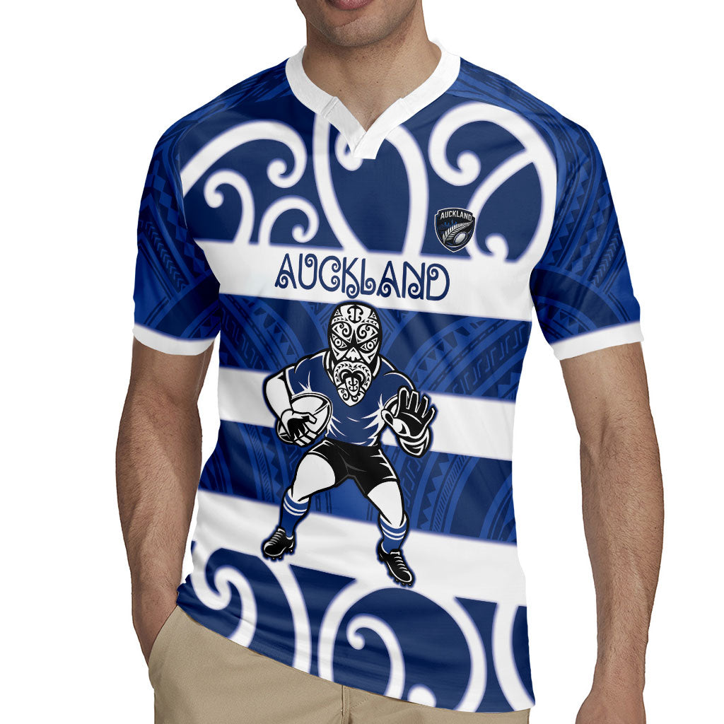Auckland Custom Rugby New Zealand Rugby Jersey Aotearoa Maori Pukana Tiki Mascot