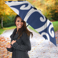 Auckland Custom Rugby New Zealand Umbrella Aotearoa Maori Pukana Tiki Mascot