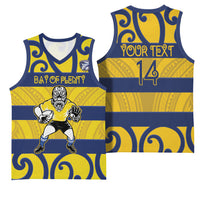 Bay of Plenty Custom Rugby New Zealand Basketball Jersey Aotearoa Maori Pukana Tiki Mascot