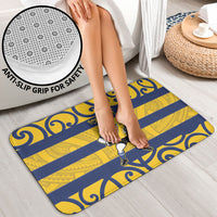 Bay of Plenty Custom Rugby New Zealand Bathroom Set Aotearoa Maori Pukana Tiki Mascot