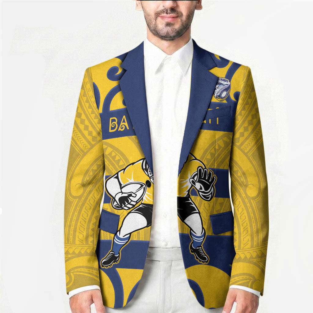 Bay of Plenty Custom Rugby New Zealand Blazer Aotearoa Maori Pukana Tiki Mascot