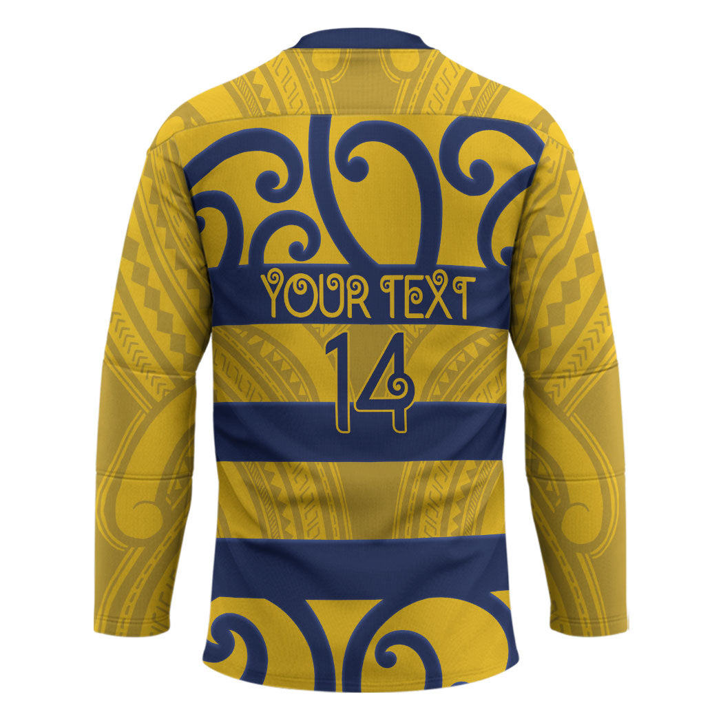 Bay of Plenty Custom Rugby New Zealand Hockey Jersey Aotearoa Maori Pukana Tiki Mascot