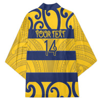 Bay of Plenty Custom Rugby New Zealand Kimono Aotearoa Maori Pukana Tiki Mascot