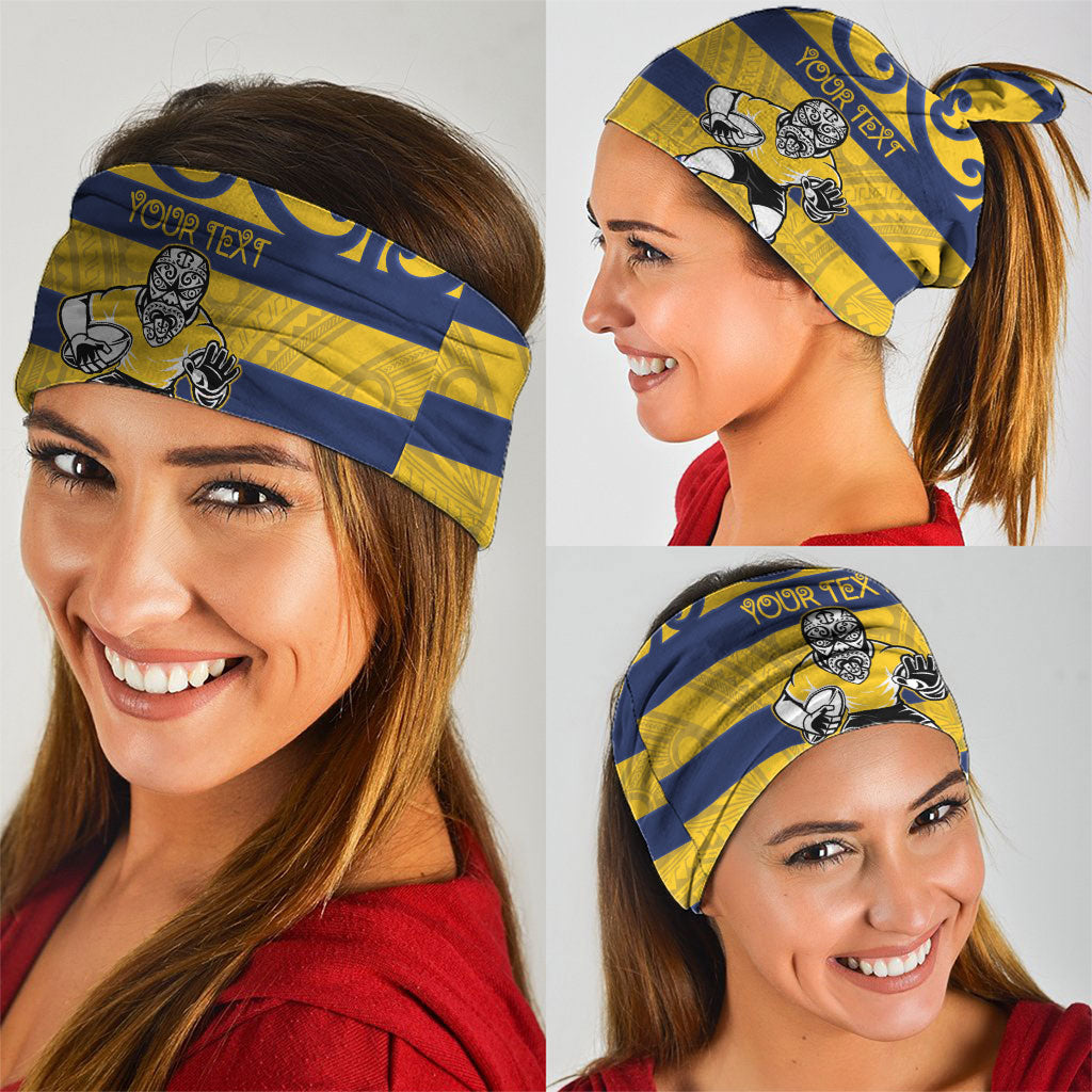 Bay of Plenty Custom Rugby New Zealand Neck Gaiter Aotearoa Maori Pukana Tiki Mascot